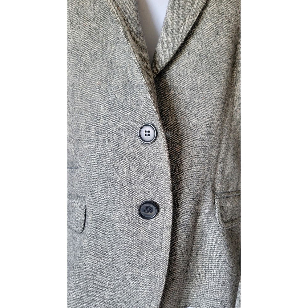 J.Crew Schoolboy Tweed Blazer Women's 14 Gray Wool Blend Textured Career Jacket - Picture 14 of 16